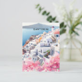 santorini briefkaart (Staand voorkant)