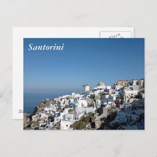 Santorini Briefkaart (Voorkant / Achterkant)
