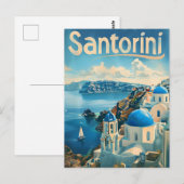 Santorini briefkaart (Voorkant / Achterkant)