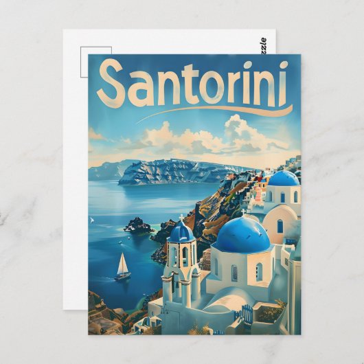 Santorini briefkaart (Voorkant / Achterkant)