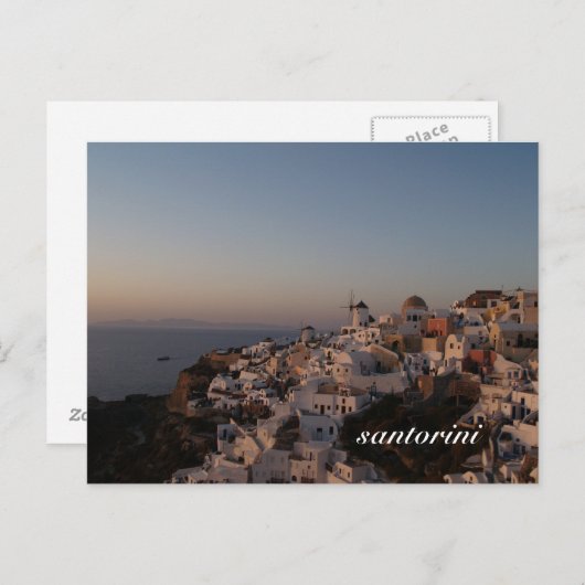 Santorini Briefkaart (Voorkant / Achterkant)