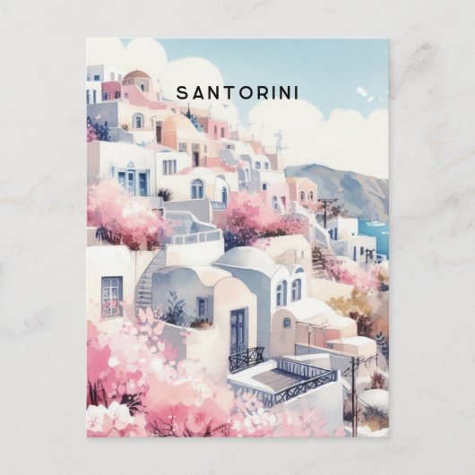 santorini briefkaart (Voorkant)
