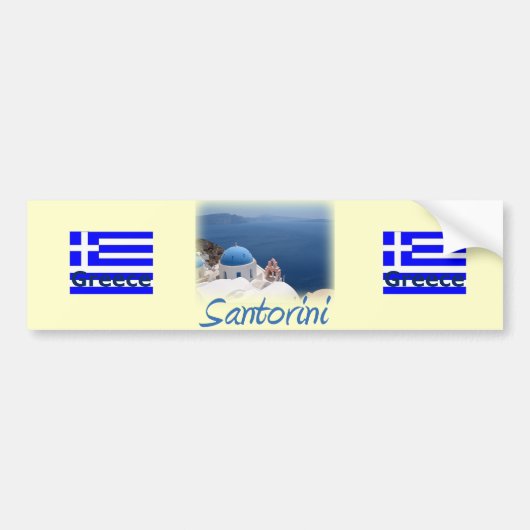 Santorini Bumpersticker (Voorkant)