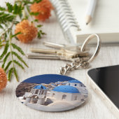 Santorini Button Sleutelhanger (Zijkant)