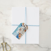 Santorini-cadeaublaadje Cadeaulabel (Met Touw)