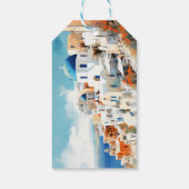 Santorini-cadeaublaadje Cadeaulabel (Achterkant)
