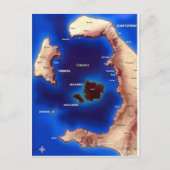 santorini-caldera-map.jpg briefkaart (Voorkant)