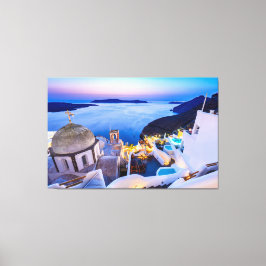Santorini Canvas Afdruk