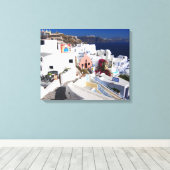 Santorini Canvas Afdruk (Insitu (Houten vloer))