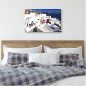 Santorini Canvas Afdruk (Insitu (Slaapkamer))