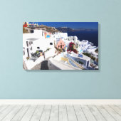 Santorini Canvas Afdruk (Insitu (Houten vloer))