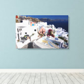 Santorini Canvas Afdruk (Insitu (Houten vloer))