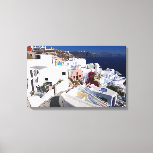 Santorini Canvas Afdruk (Voorkant)