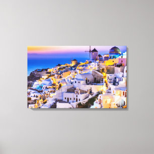 Santorini Canvas Afdruk