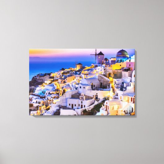 Santorini Canvas Afdruk (Voorkant)