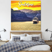 Santorini Canvas Afdruk (Insitu (Slaapkamer))