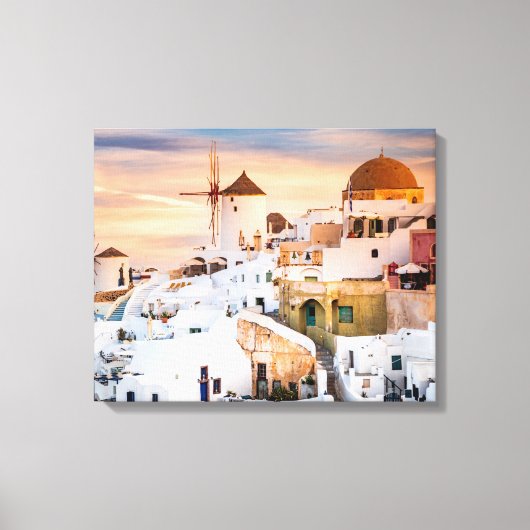 Santorini Canvas Afdruk (Voorkant)