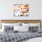 Santorini Canvas Afdruk (Insitu (Slaapkamer))