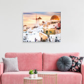 Santorini Canvas Afdruk (Insitu (Woonkamer))