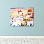Santorini Canvas Afdruk (Insitu (Houten vloer))