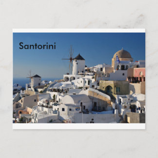 Santorini Canvas Briefkaart