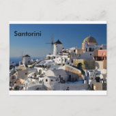 Santorini Canvas Briefkaart (Voorkant)