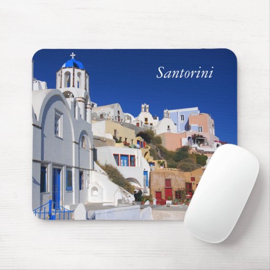 Santorini Canvas Muismat (Met muis)