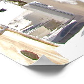 Santorini Canvas Poster (Hoek)