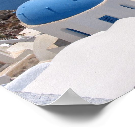 Santorini Canvas Print (Hoek)