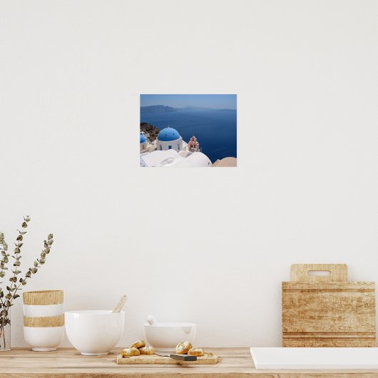 Santorini Canvas Print (Keuken)