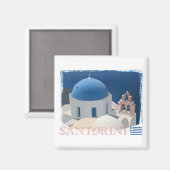 Santorini Church Magneet (Voorkant / Achterkant)