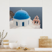 Santorini Church Poster (Keuken)