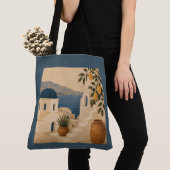 Santorini citroenboom tote tas (Dichtbij)