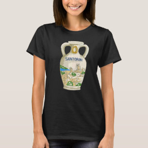 Santorini City Greece souvenir gift mannen vrouwen T-shirt