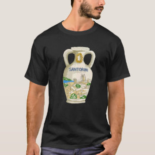 Santorini City Greece souvenir gift mannen vrouwen T-shirt