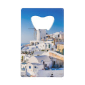 Santorini Creditkaart Flessenopener (Voorkant)