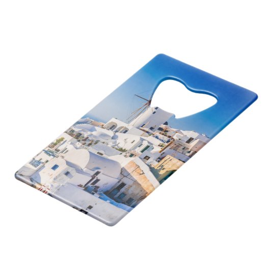 Santorini Creditkaart Flessenopener (Achterkant Gekanteld)