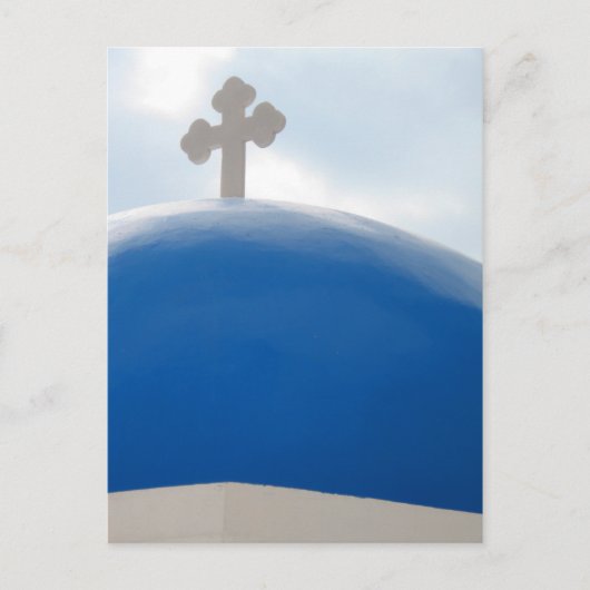 Santorini Cross op de middag van de zon Briefkaart (Voorkant)