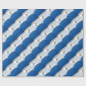 Santorini Cross op de middag van de zon Cadeaupapier (Vlak)