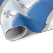 Santorini Cross op de middag van de zon Cadeaupapier (Rol Hoek)