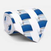 Santorini Cross op de middag van de zon Stropdas (Opgerold)