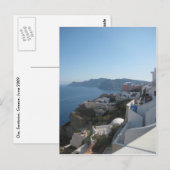 Santorini-daken Briefkaart (Voorkant / Achterkant)