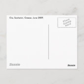 Santorini-daken Briefkaart (Achterkant)