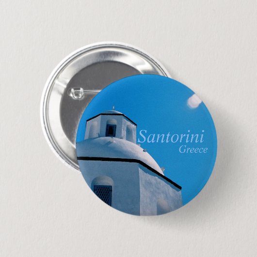 Santorini, de Button van Griekenland (Voorkant /achterkant)