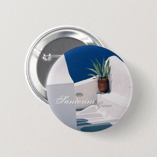 Santorini, de Button van Griekenland (Voorkant /achterkant)