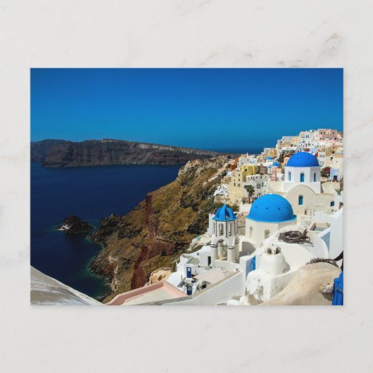 Santorini, de Griekse eilanden - Briefkaart (Voorkant)