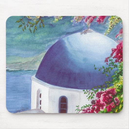 santorini dome mousepad muismat (Voorkant)
