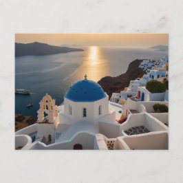 Santorini door Zee Briefkaart