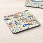 Santorini dreams bier onderzetter (Linkerzijde)