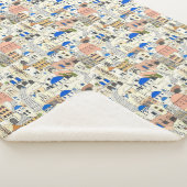 Santorini dreams sherpa deken (3/4)